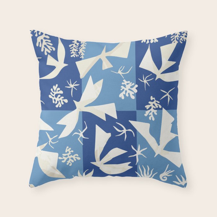 Matisse - Polynesia, the sky (Polynésie, le ciel) 1946 Cut Out Reproduction Throw Pillow Gallery Image 6