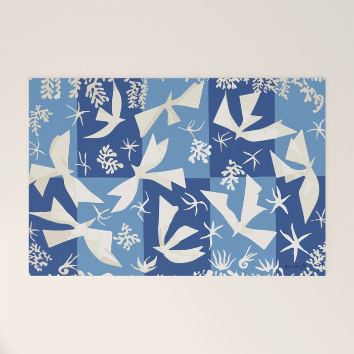 Matisse - Polynesia, the sky (Polynésie, le ciel) 1946 Cut Out Reproduction Welcome Mat Gallery Image 1