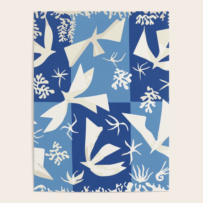 Matisse - Polynesia, the sky (Polynésie, le ciel) 1946 Cut Out Reproduction Poster Gallery Image 4