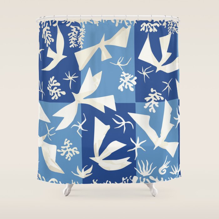 Matisse - Polynesia, the sky (Polynésie, le ciel) 1946 Cut Out Reproduction Shower Curtain Gallery Image 1