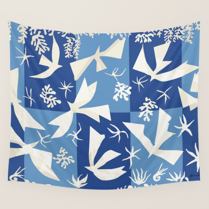 Matisse - Polynesia, the sky (Polynésie, le ciel) 1946 Cut Out Reproduction Wall Tapestry Gallery Image 1