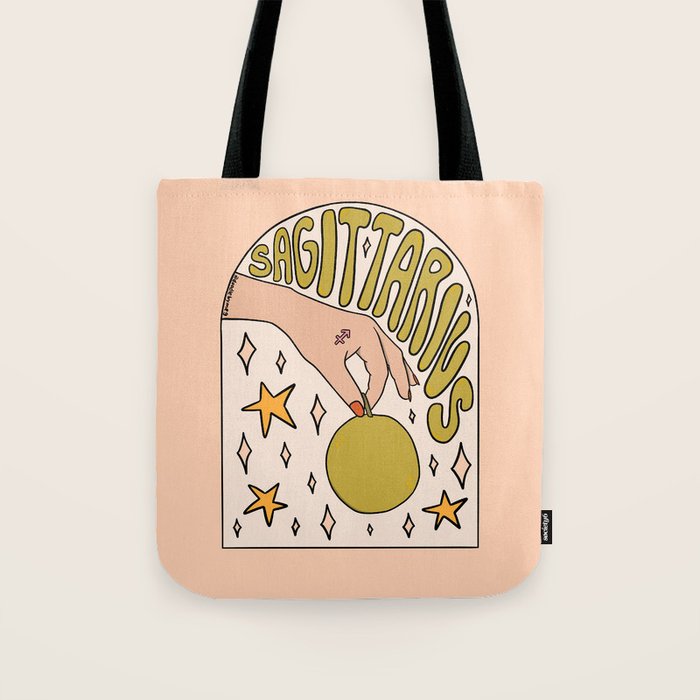 Sagittarius Guava Tote Bag Gallery Image 1