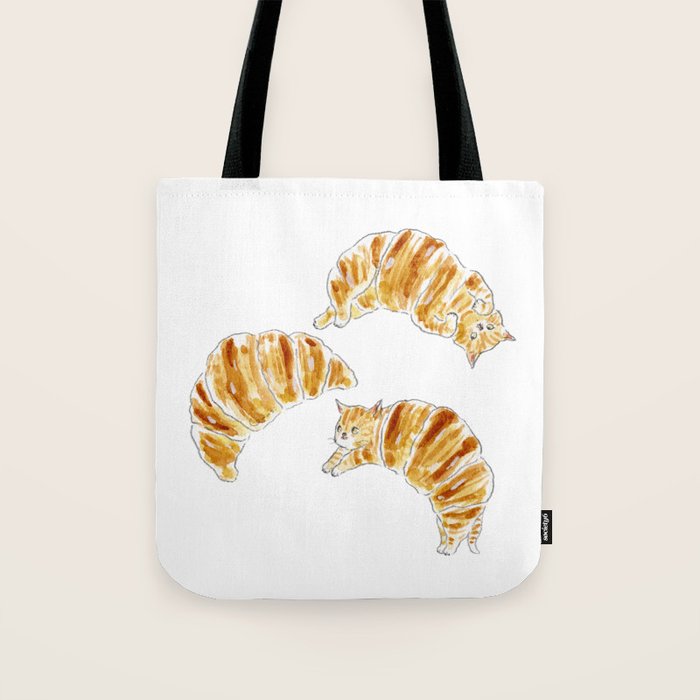 Croissant Cats Tote Bag Gallery Image 1