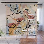 Abstract Female Figure Line Art Wall Mural Gallery Image 1
