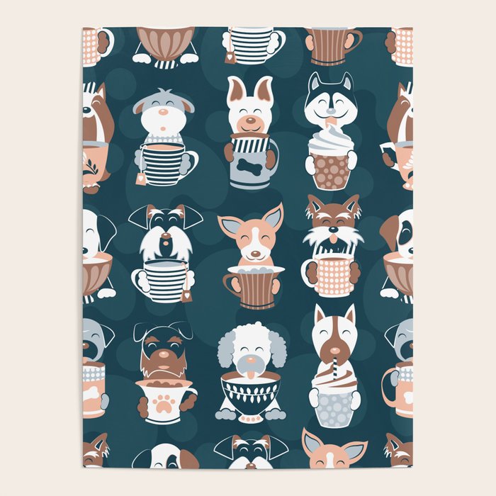 Doggie Coffee and Tea Time II Poster Gallery Image 4