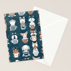 Doggie Coffee and Tea Time II Stationery Card Gallery Image 2