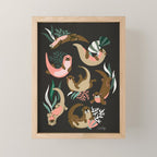 Otter Collection - Charcoal Mini Art Print Gallery Image 1