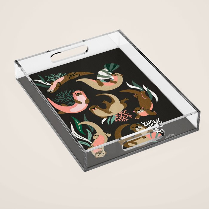 Otter Collection - Charcoal Acrylic Tray Gallery Image 1