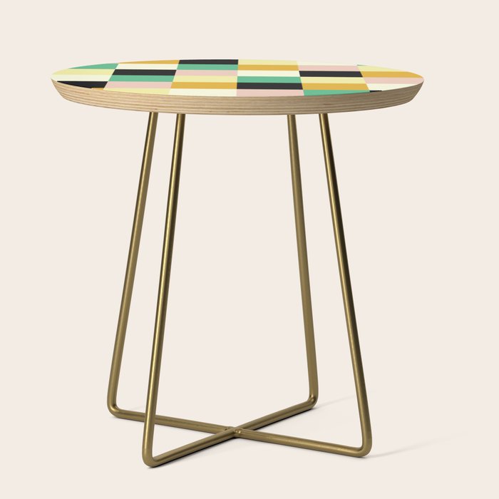 Bold Colorful Checks Pattern - Large XXXIII Side Table Gallery Image 1