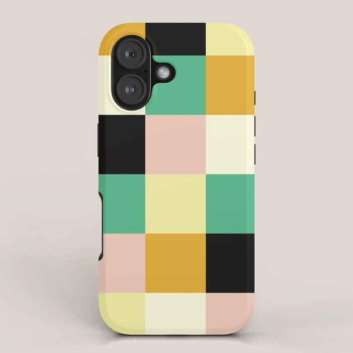 Bold Colorful Checks Pattern - Large XXXIII iPhone Case Gallery Image 1