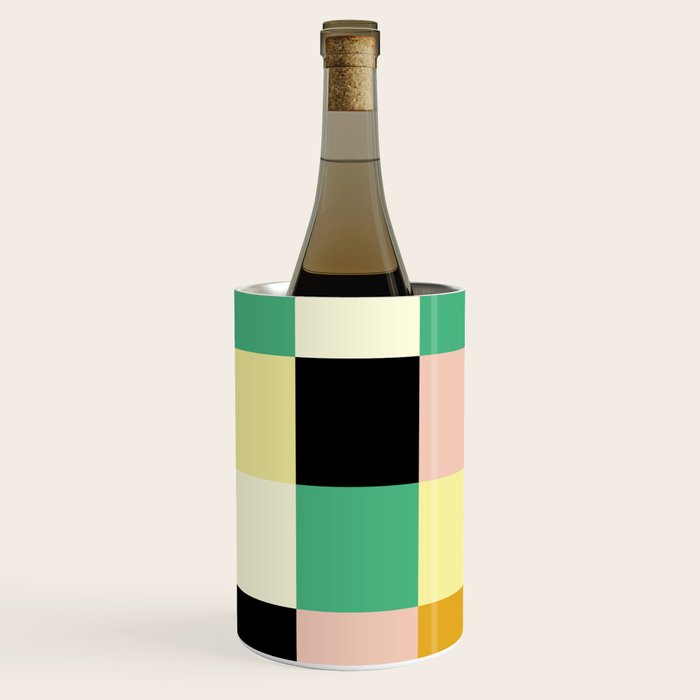 Bold Colorful Checks Pattern - Large XXXIII Wine Chiller Gallery Image 2