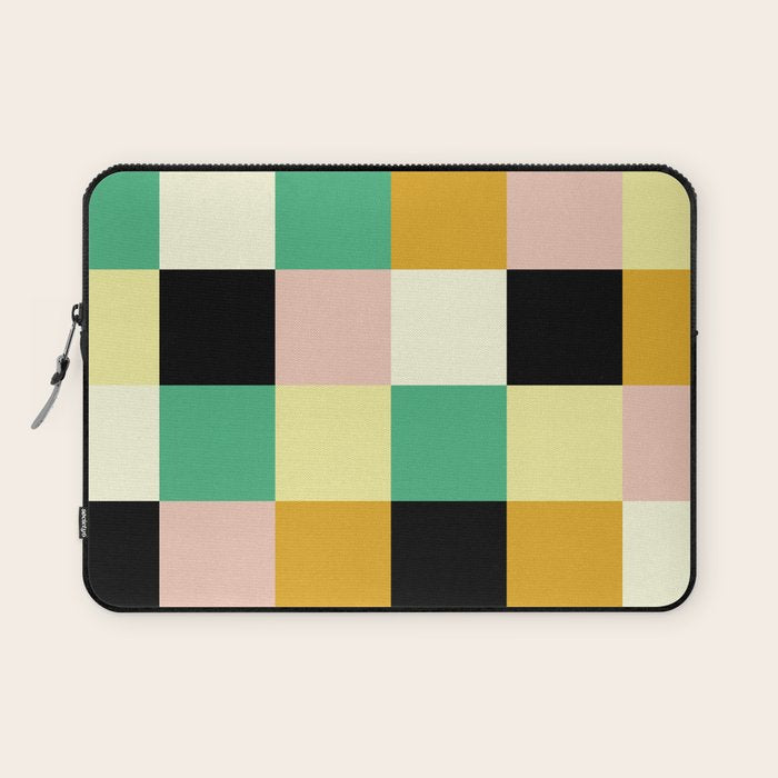 Bold Colorful Checks Pattern - Large XXXIII Laptop Sleeve Gallery Image 1