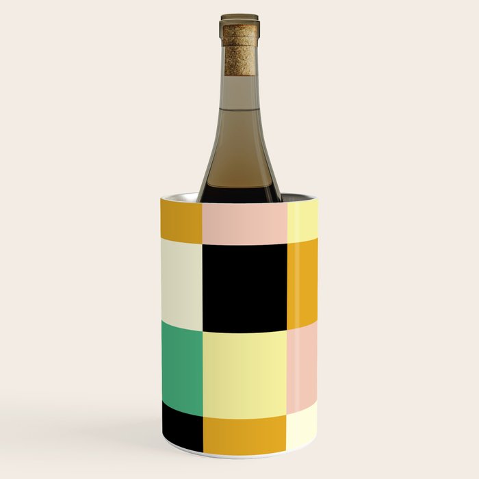 Bold Colorful Checks Pattern - Large XXXIII Wine Chiller Gallery Image 3