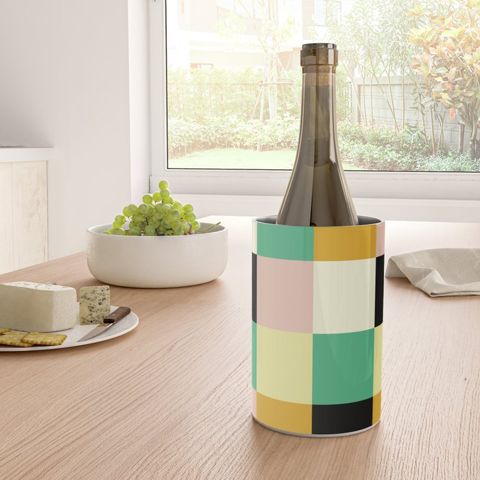 Bold Colorful Checks Pattern - Large XXXIII Wine Chiller Gallery Image 4