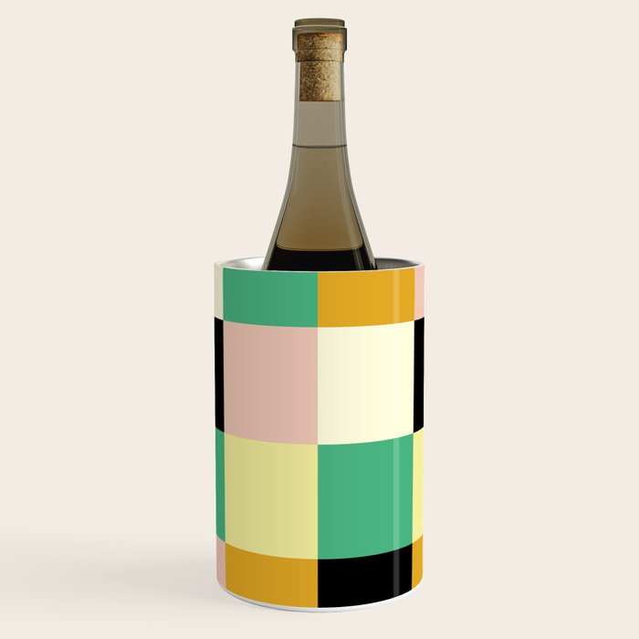 Bold Colorful Checks Pattern - Large XXXIII Wine Chiller Gallery Image 1