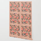 Squirrels & Blooms â Peach & Tan Wallpaper Gallery Image 2