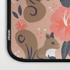 Squirrels & Blooms â Peach & Tan Laptop Sleeve Gallery Image 3