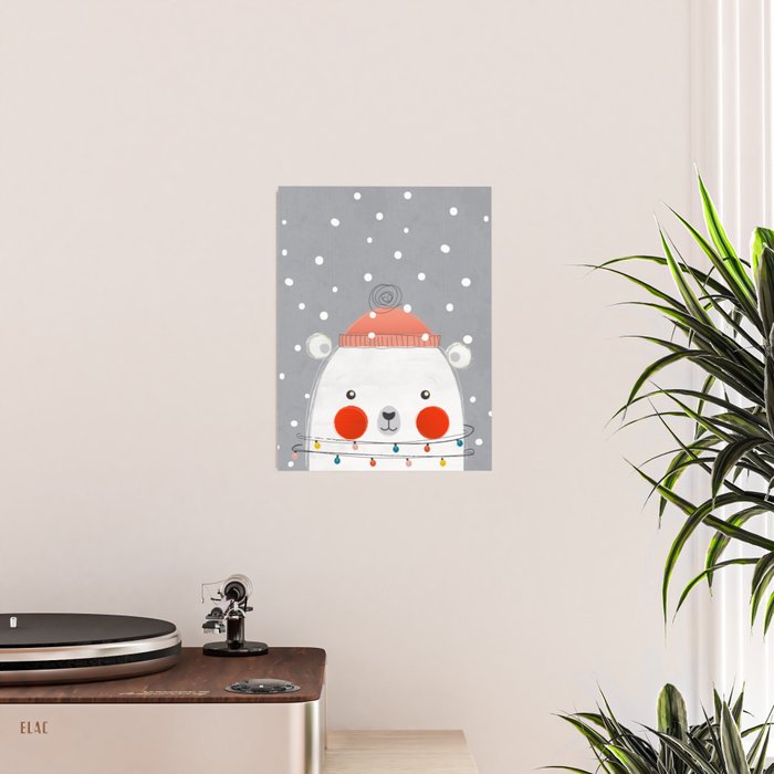 Christmas Polar Bear Poster Gallery Image 2
