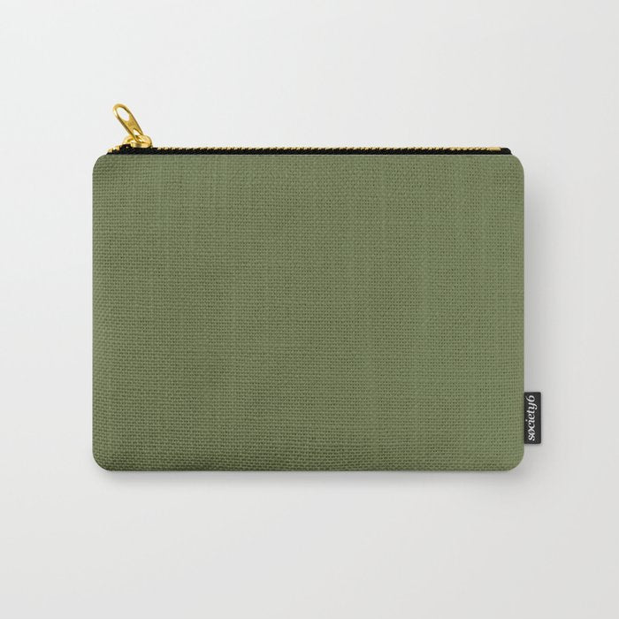 Olive Green Solid Mod Color Carry All Pouch Gallery Image 1