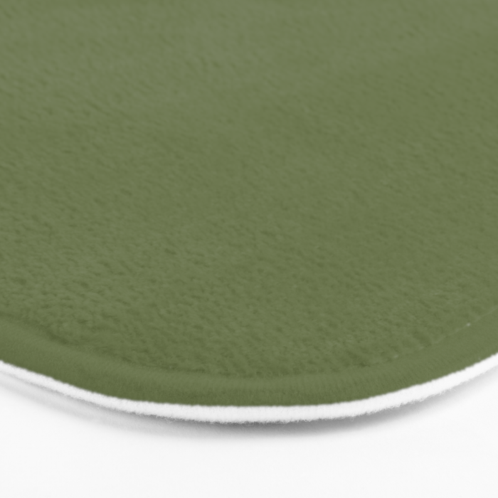Olive Green Solid Mod Color Bath Mat Gallery Image 3