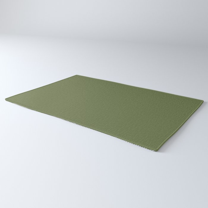 Olive Green Solid Mod Color Rug Gallery Image 3