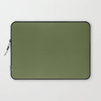Olive Green Solid Mod Color Laptop Sleeve Gallery Image 1