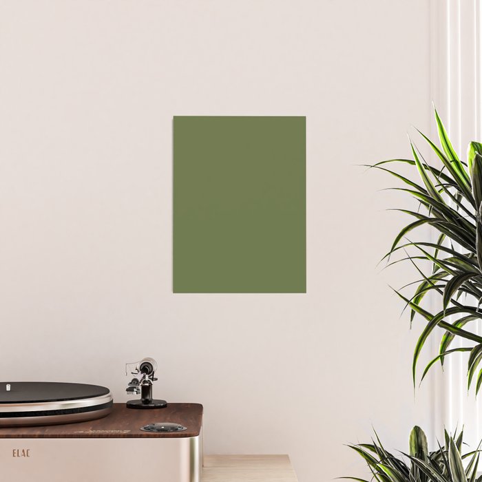 Olive Green Solid Mod Color Poster Gallery Image 2