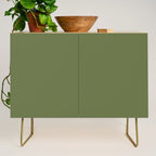 Olive Green Solid Mod Color Credenza Gallery Image 1