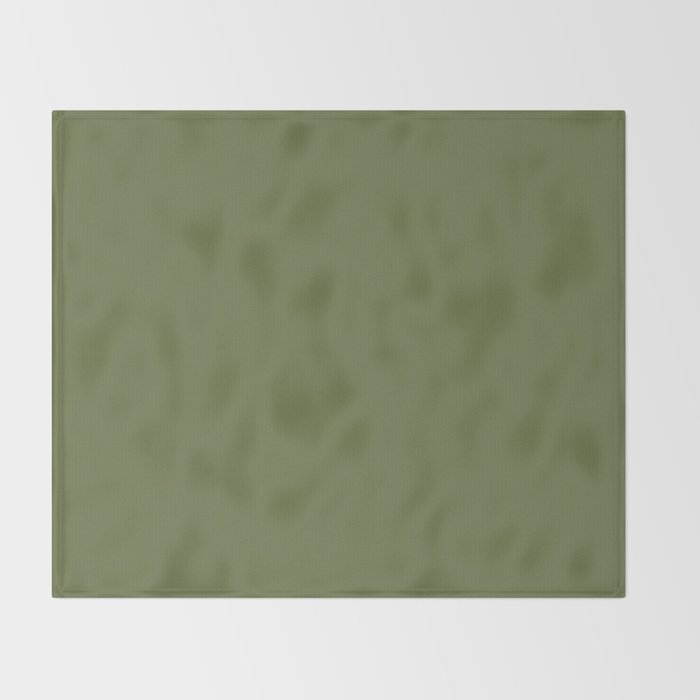 Olive Green Solid Mod Color Throw Blanket Gallery Image 2