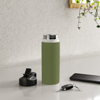 Olive Green Solid Mod Color Water Bottle Gallery Image 4