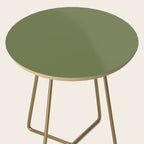 Olive Green Solid Mod Color Side Table Gallery Image 2