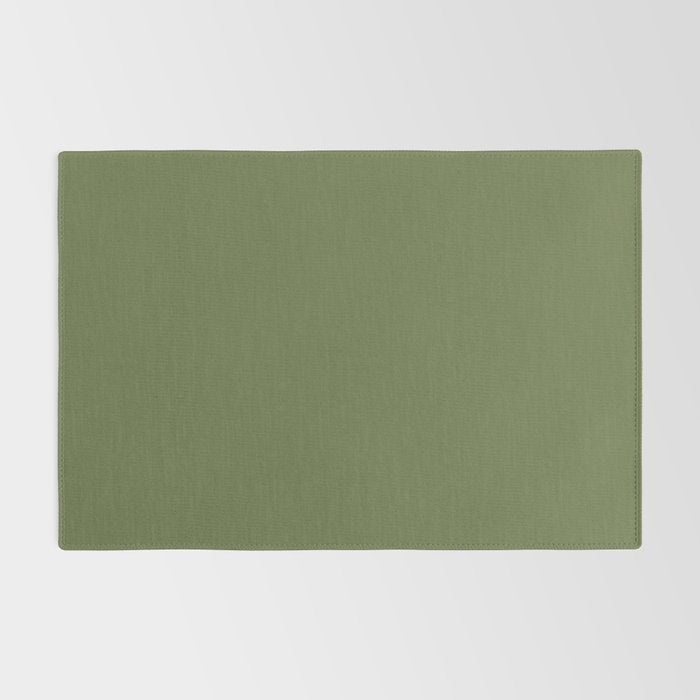 Olive Green Solid Mod Color Rug Gallery Image 2