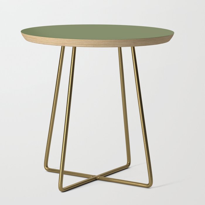 Olive Green Solid Mod Color Side Table Gallery Image 1