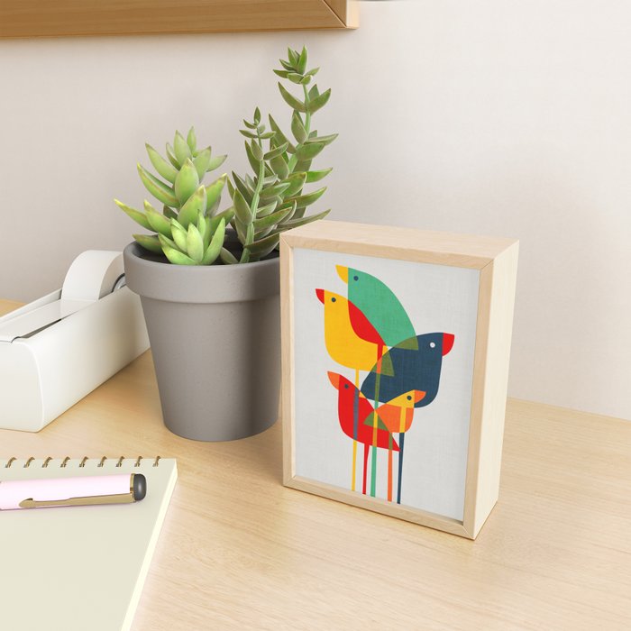 Little birds Mini Art Print Gallery Image 2