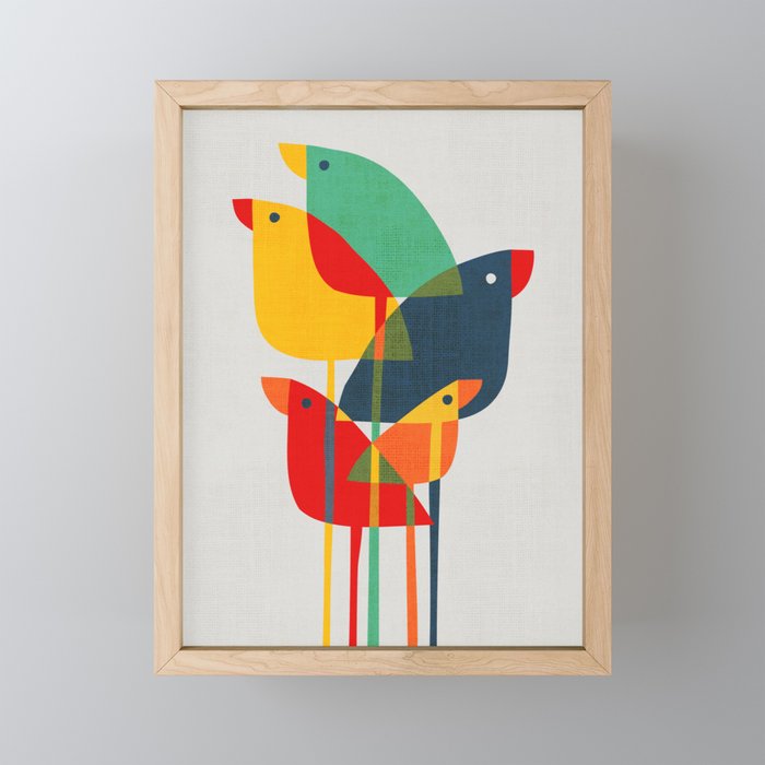 Little birds Mini Art Print Gallery Image 1