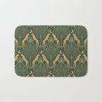 Night Cheetahs - Fern Green and Gold Bath Mat Gallery Image 1