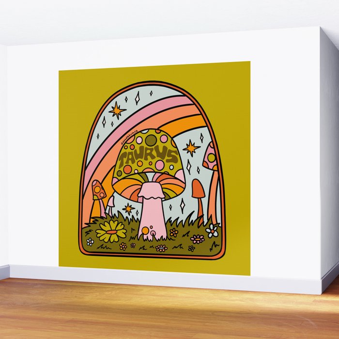 Taurus Mushroom Wall Mural Gallery Image 2