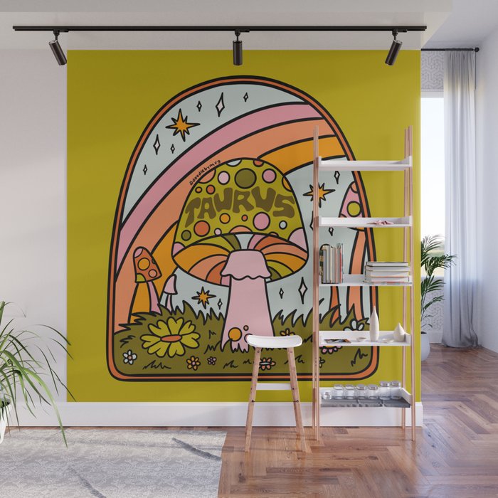 Taurus Mushroom Wall Mural Gallery Image 1