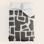 abstract-black and white Comforter Gallery Image 6