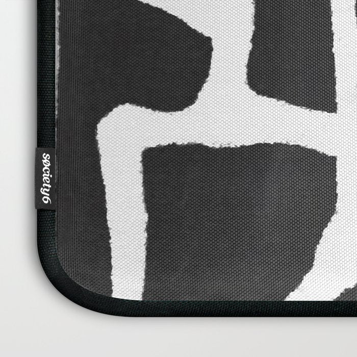 abstract-black and white Laptop Sleeve Gallery Image 3