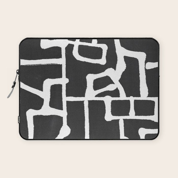 abstract-black and white Laptop Sleeve Gallery Image 1