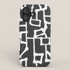 abstract-black and white iPhone Case Gallery Image 1