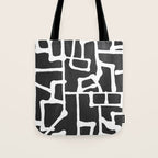 abstract-black and white Tote Bag Gallery Image 1