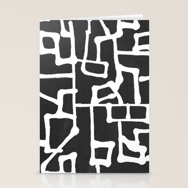 abstract-black and white Stationery Card Gallery Image 2