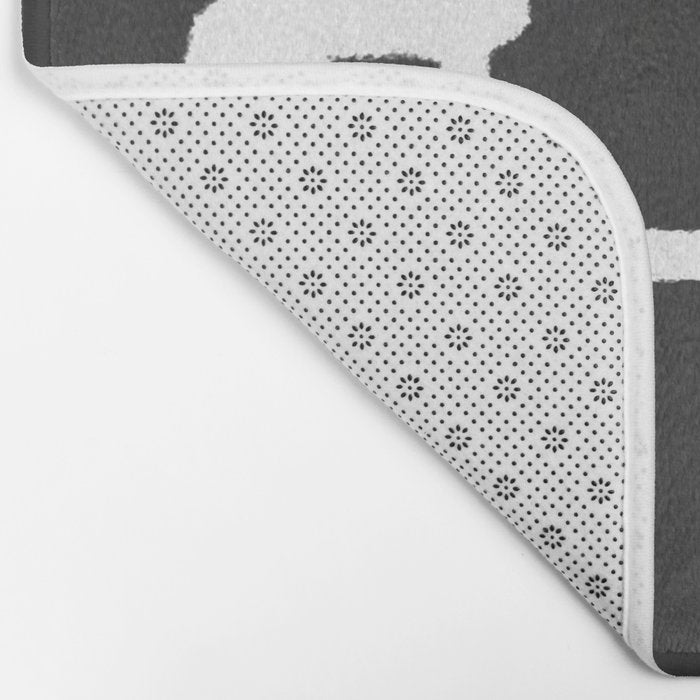abstract-black and white Bath Mat Gallery Image 2