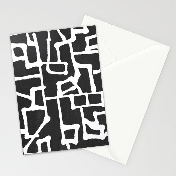 abstract-black and white Stationery Card Gallery Image 2