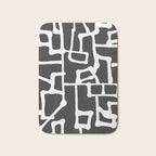 abstract-black and white Bath Mat Gallery Image 1