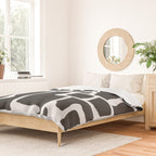 abstract-black and white Duvet Cover Gallery Image 2