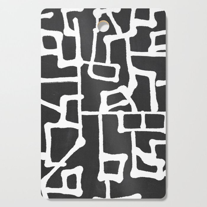 abstract-black and white Cutting Board Gallery Image 1
