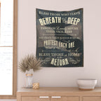 Bless Those Who Serve Beneath the Deep - The Submariner's Hymn Wall Tapestry Gallery Image 2